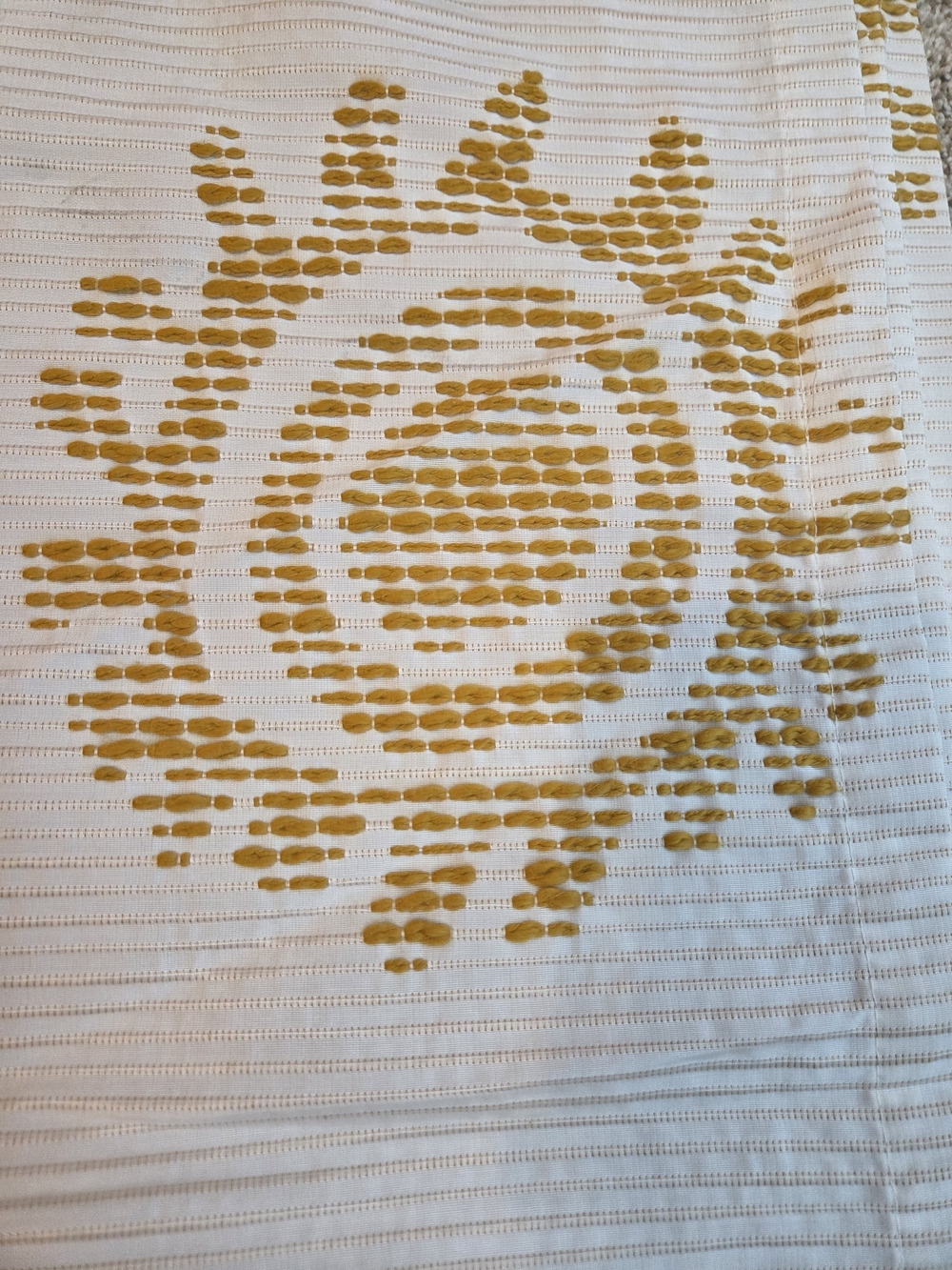 Opalhouse White Curtains with Gold Sunburst Print - Picture 2 of 5